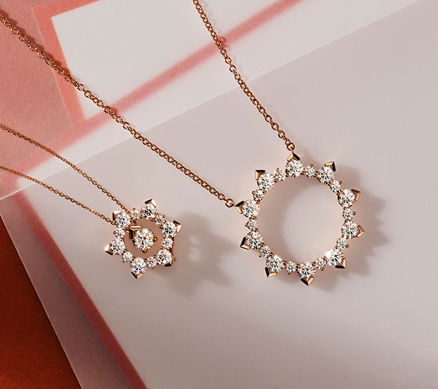 Aerial Triple Diamond Necklace | Hearts On Fire